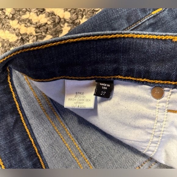 VERONICA BEARD 10” Carolyn Baby Boot Jean with Button Hem in Dark Sea Size 27 - Picture 5 of 11